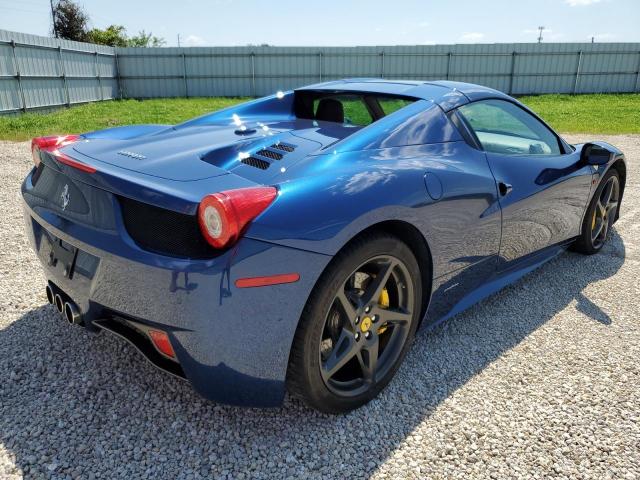 ZFF68NHA5D0195372 - 2013 FERRARI 458 SPIDER BLUE photo 4