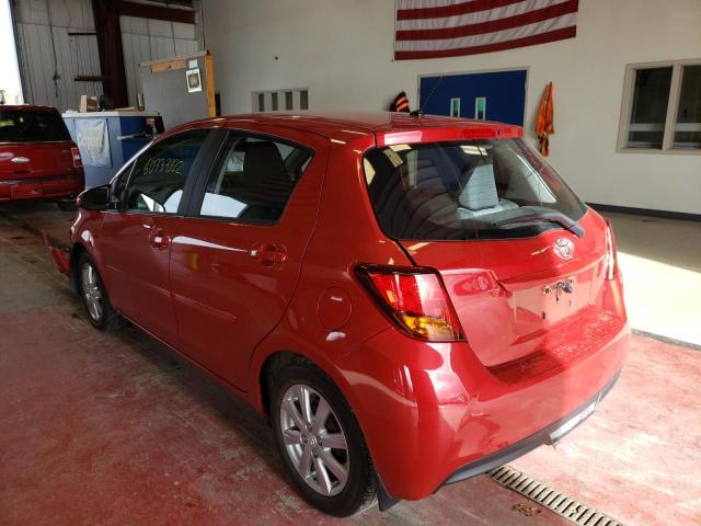 VNKKTUD33HA074490 - 2017 TOYOTA YARIS L RED photo 3