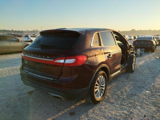 2LMPJ6KR3HBL45009 - 2017 LINCOLN MKX SELECT BURGUNDY photo 4