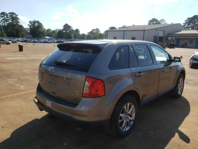 2FMDK4JC8CBA10933 - 2012 FORD EDGE SEL GOLD photo 4