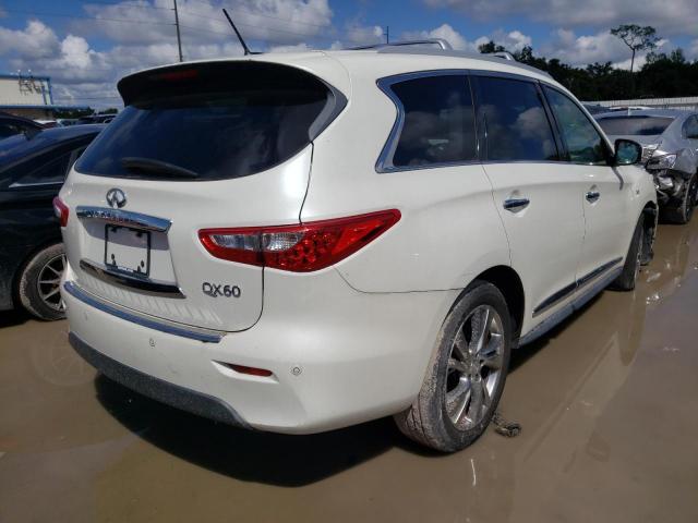 5N1AL0MN3FC535487 - 2015 INFINITI QX60 WHITE photo 4