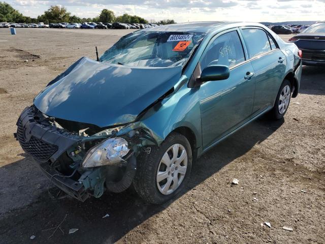 2T1BU4EE5AC378718 - 2010 TOYOTA COROLA GREEN photo 2