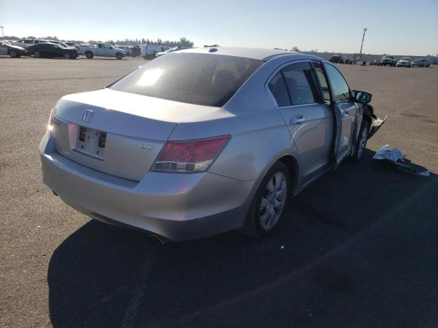 1HGCP36828A016537 - 2008 HONDA ACCORD EXL SILVER photo 4