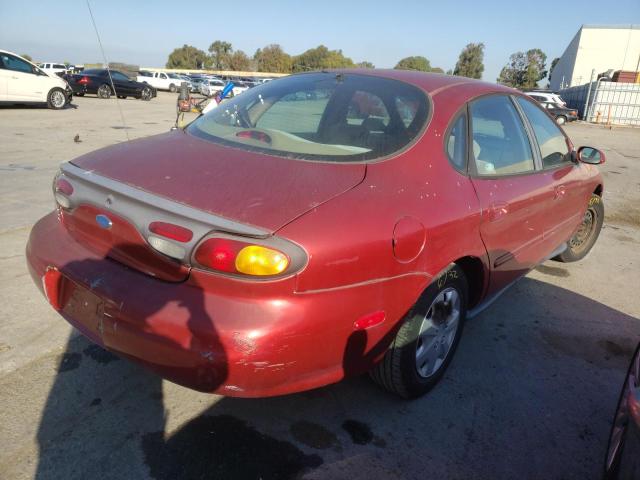 1FALP52U1VA111539 - 1997 FORD TAURUS GL RED photo 4