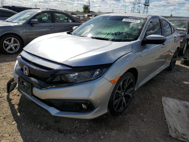 2HGFC2F84LH551057 - 2020 HONDA CIVIC SPOR SILVER photo 2