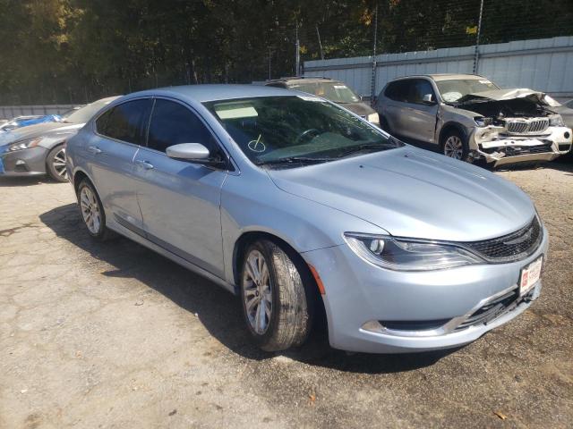 1C3CCCAB7FN712432 - 2015 CHRYSLER 200 LIMITE BLUE photo 1