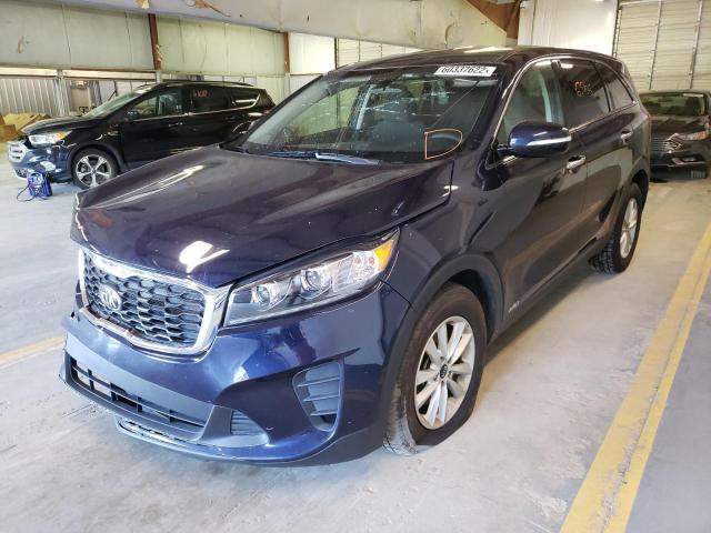 5XYPGDA57LG614618 - 2020 KIA SORENTO S BLUE photo 2