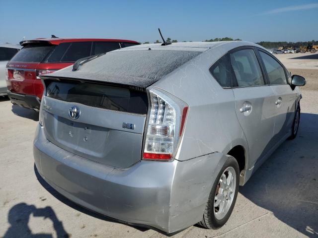 JTDKN3DUXB0267206 - 2011 TOYOTA PRIUS SILVER photo 4