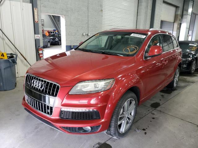 WA1DGAFE1BD009382 - 2011 AUDI Q7 PRESTIG RED photo 2