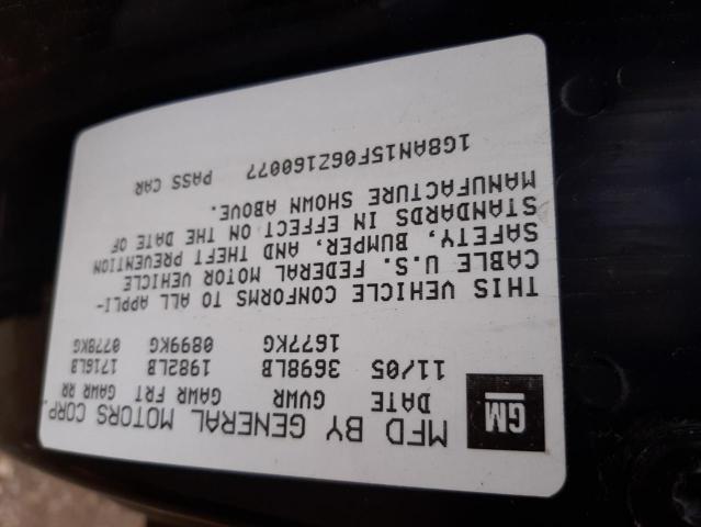 1G8AN15F06Z160077 - 2006 SATURN ION LEVEL WHITE photo 10