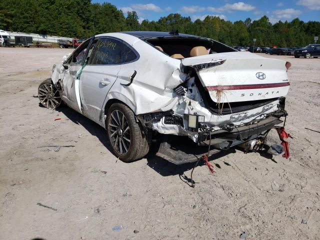 5NPEH4J24LH032883 - 2020 HYUNDAI SONATA LIM WHITE photo 3