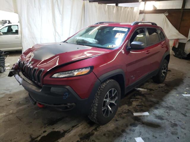 1C4PJMBB9EW104931 - 2014 JEEP CHEROKEE T RED photo 2