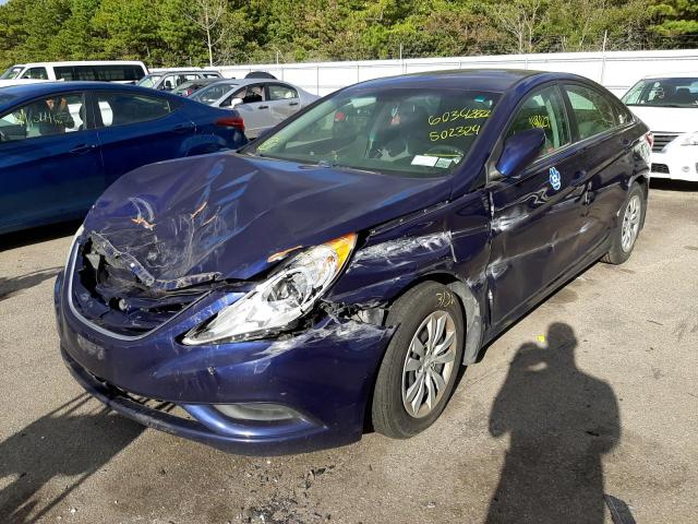 5NPEB4AC4CH502324 - 2012 HYUNDAI SONATA GLS BLUE photo 2