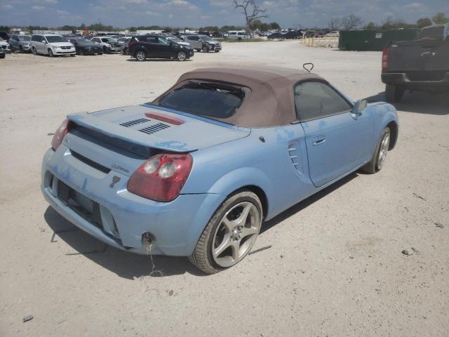 JTDFR320730066239 - 2003 TOYOTA MR2 SPYDER BLUE photo 4