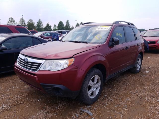 JF2SH6BC5AH805749 - 2010 SUBARU FORESTER X BURGUNDY photo 2