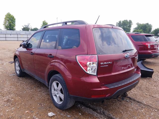 JF2SH6BC5AH805749 - 2010 SUBARU FORESTER X BURGUNDY photo 3