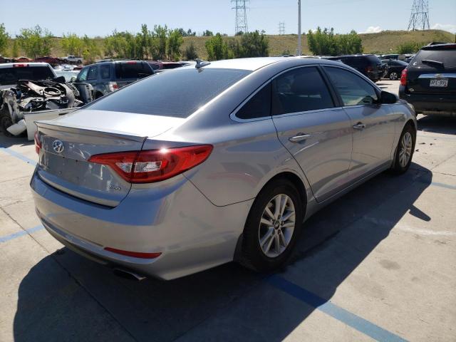 5NPE24AA6HH457196 - 2017 HYUNDAI SONATA ECO SILVER photo 4