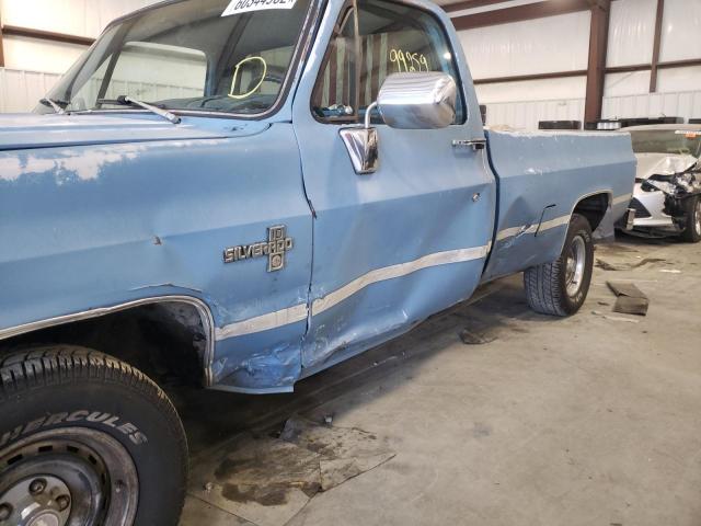 2GCEC14H3E1141692 - 1984 CHEVROLET C10 BLUE photo 9