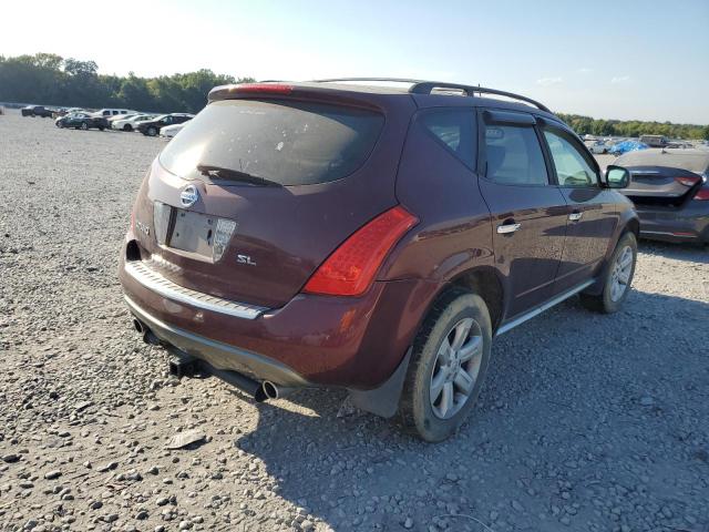 JN8AZ08TX7W515981 - 2007 NISSAN MURANO SL MAROON photo 4