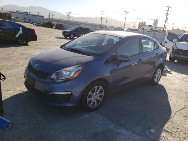 KNADM4A30G6547067 - 2016 KIA RIO LX BLUE photo 2