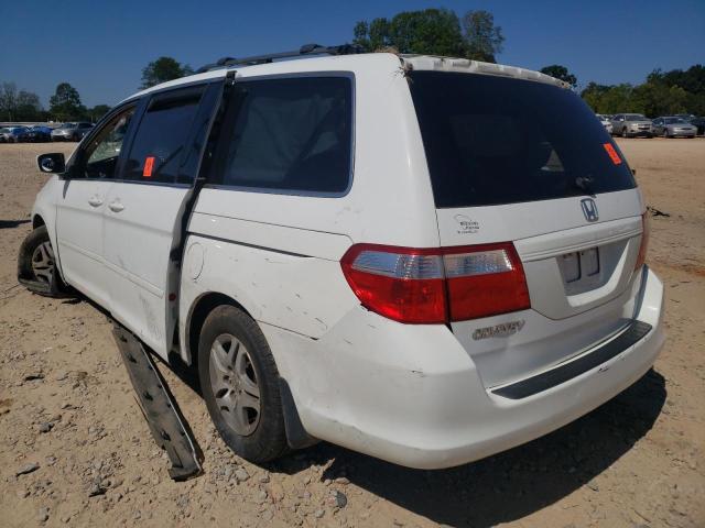 5FNRL38606B420148 - 2006 HONDA ODYSSEY EX WHITE photo 3