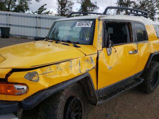 JTEBU11F370091681 - 2007 TOYOTA FJ CRUISER YELLOW photo 9