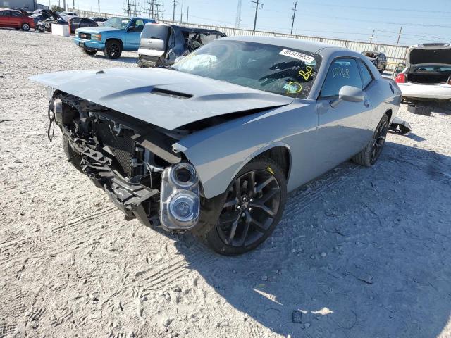 2C3CDZAG0MH573715 - 2021 DODGE CHALLENGER GRAY photo 2