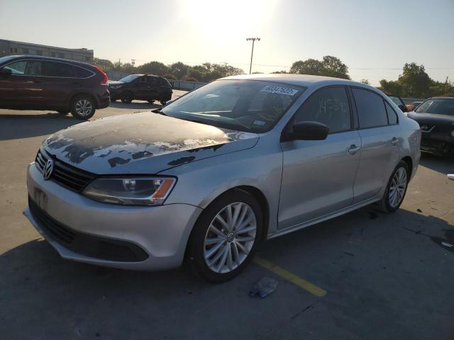 3VW1K7AJ7EM396976 - 2014 VOLKSWAGEN JETTA BASE Արծաթագույն լուսանկար 2