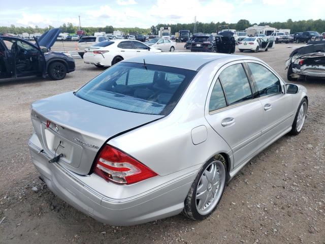 WDBRF40J55A763637 - 2005 MERCEDES-BENZ C 230K SPO SILVER photo 4