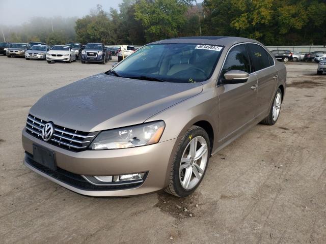 1VWCV7A38FC075307 - 2015 VOLKSWAGEN PASSAT SEL GOLD photo 2