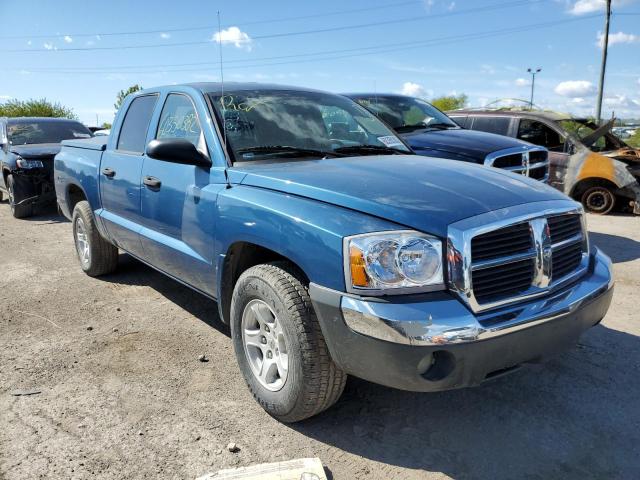 1D7HW48N05S167601 - 2005 DODGE DAKOTA QUA BLUE photo 1