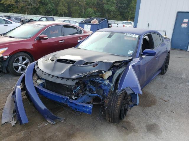 2C3CDXGJ2KH749040 - 2019 DODGE CHARGER SC BLUE photo 2