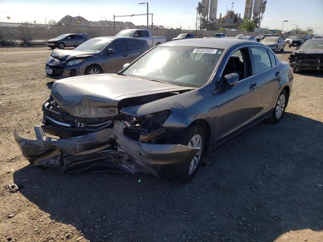 1HGCP2F35BA140842 - 2011 HONDA ACCORD LX GRAY photo 2