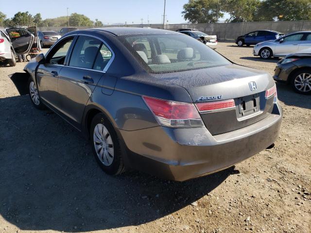 1HGCP2F35BA140842 - 2011 HONDA ACCORD LX GRAY photo 3