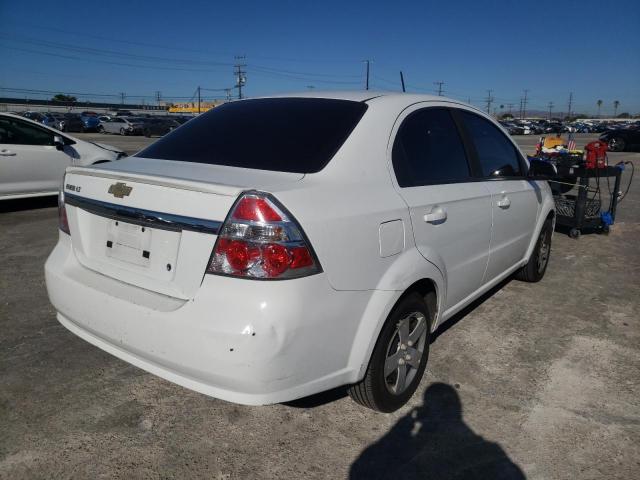 KL1TD5DE0BB263639 - 2011 CHEVROLET AVEO LS WHITE photo 4