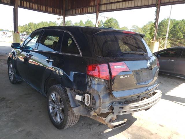 2HNYD2H55BH509898 - 2011 ACURA MDX ADVANC BLACK photo 3