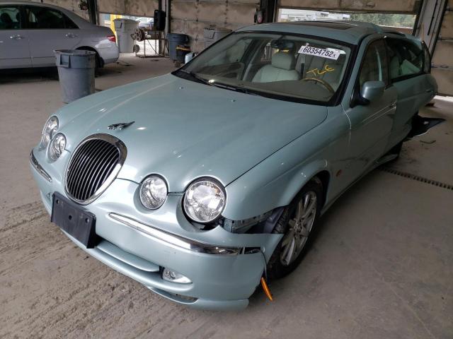 SAJDA01D3YGL10275 - 2000 JAGUAR S-TYPE BLUE photo 2