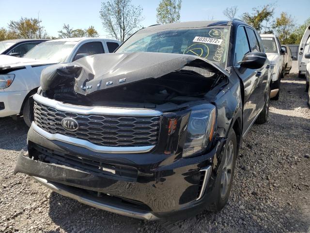 5XYP34HC4MG125482 - 2021 KIA TELLURIDE BLACK photo 2