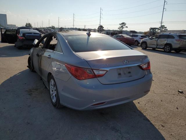 5NPEB4ACXBH136013 - 2011 HYUNDAI SONATA GLS SILVER photo 3