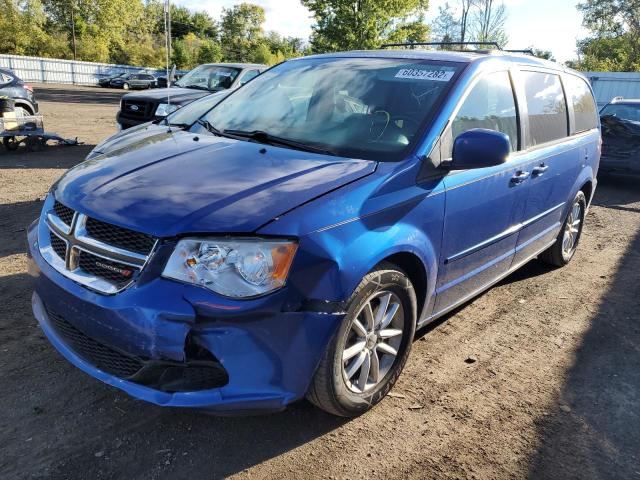 2C4RDGCG6DR754349 - 2013 DODGE GRAND CARA BLUE photo 2