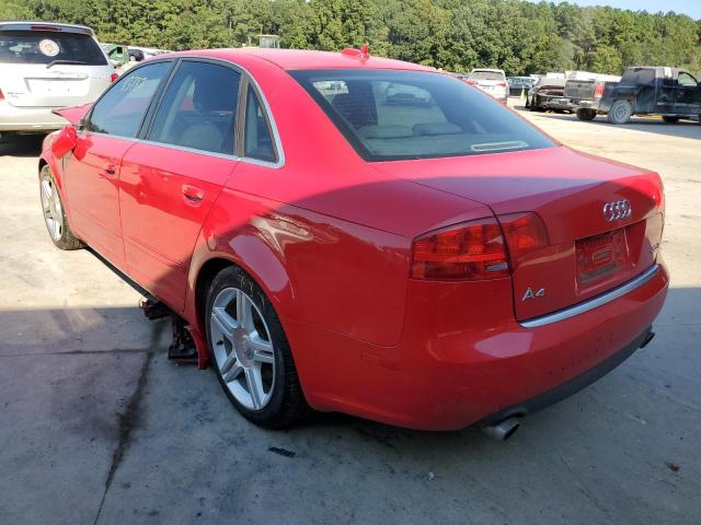 WAUAF68E65A425839 - 2005 AUDI A4 1.8T RED photo 3