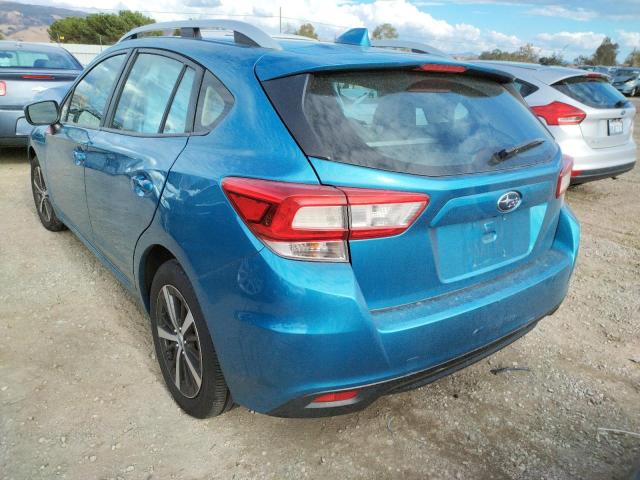 4S3GTAD63K3724700 - 2019 SUBARU IMPREZA PR BLUE photo 3