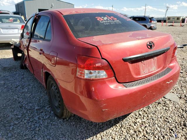 JTDBT923881280185 - 2008 TOYOTA YARIS RED photo 3