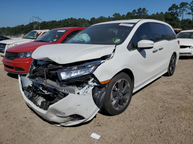 5FNRL6H93NB068466 - 2022 HONDA ODYSSEY EL WHITE photo 2