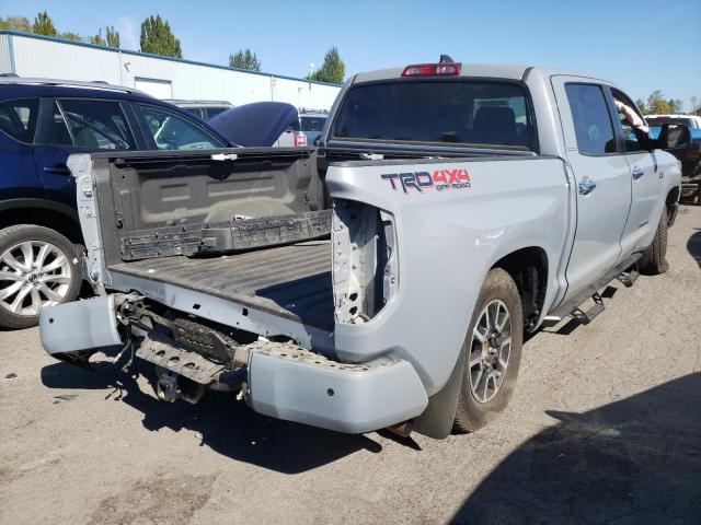 5TFHY5F1XMX017667 - 2021 TOYOTA TUNDRA CRE GRAY photo 4