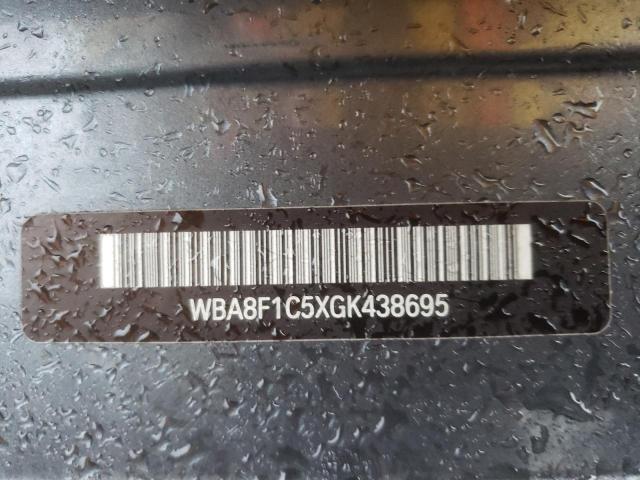 WBA8F1C5XGK438695 - 2016 BMW 328 D XDRI GRAY photo 10