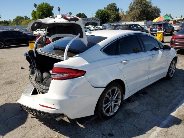 3FA6P0CD8KR270249 - 2019 FORD FUSION SEL WHITE photo 4