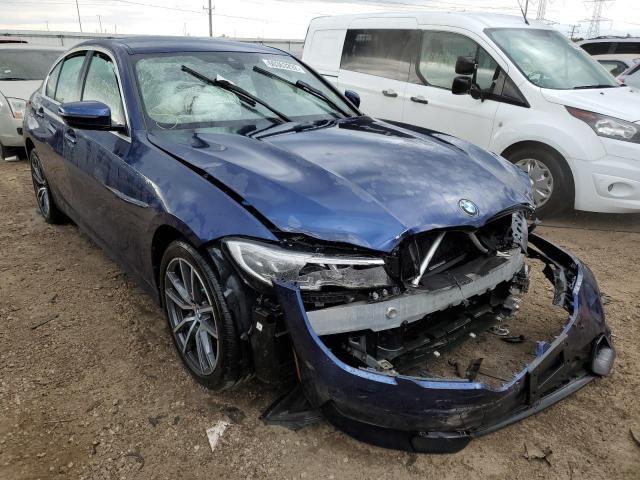 WBA5R7C53KFH28052 - 2019 BMW 330XI BLUE photo 1