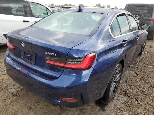 WBA5R7C53KFH28052 - 2019 BMW 330XI BLUE photo 4