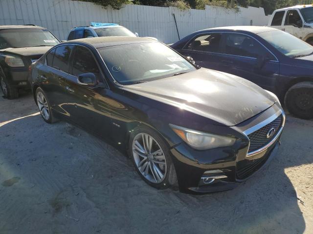 JN1AV7AP5EM691653 - 2014 INFINITI Q50 HYBRID BLACK photo 1